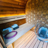 Leil® Black Cube Premium 4–6 Person Outdoor Sauna Kit - Heracles Wellness
