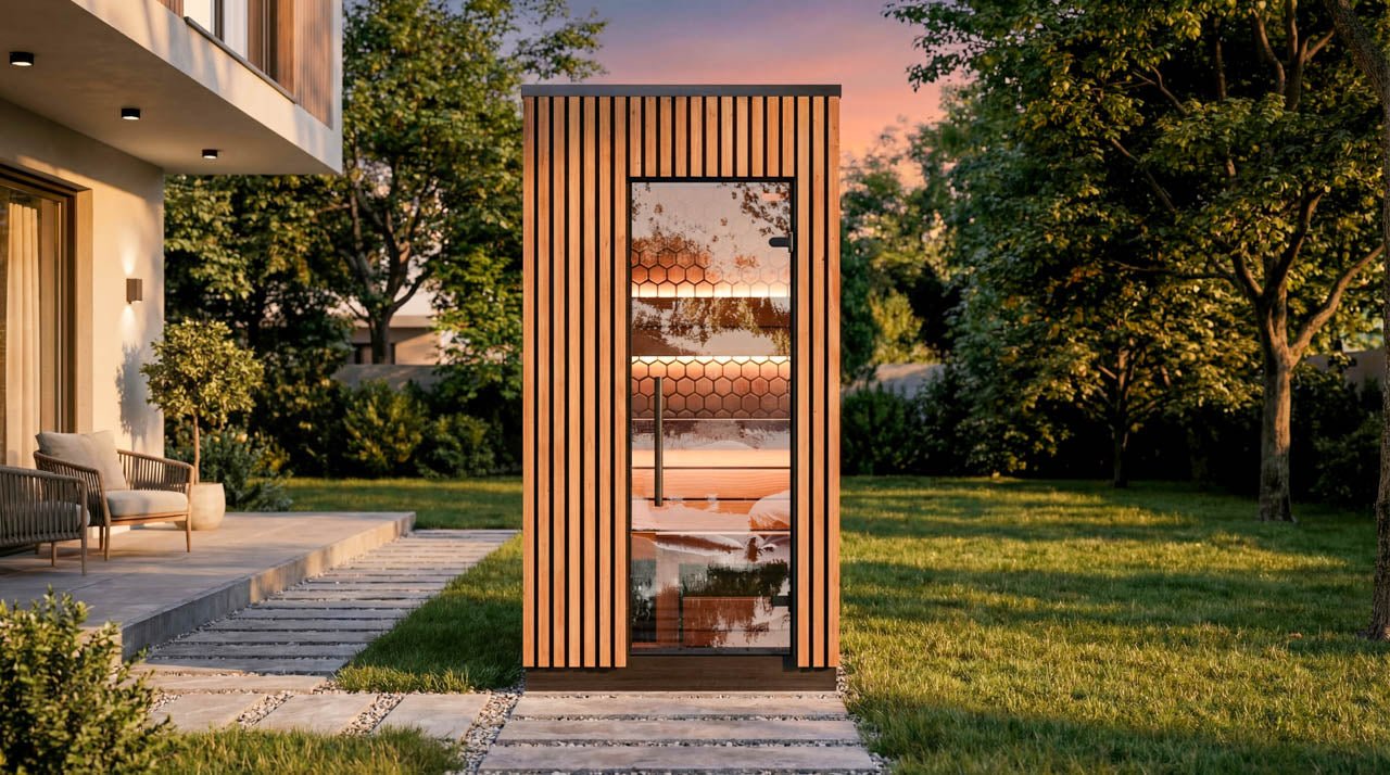 Leil® Viva 120 1 Person Outdoor Sauna - Heracles Wellness