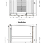 Leil® Viva 180 4 - 6 Person Outdoor Sauna - Heracles Wellness