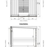 Leil® Viva 180 4 - 6 Person Outdoor Sauna - Heracles Wellness