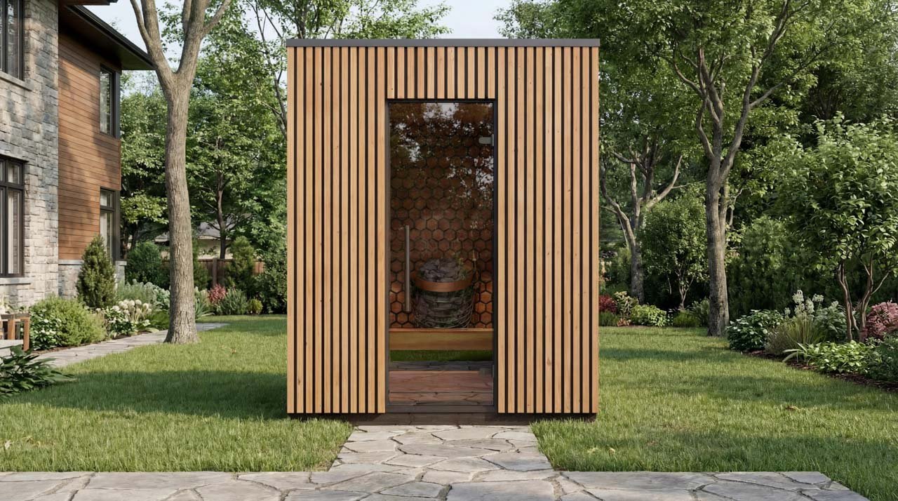 Leil® Viva 180 4 - 6 Person Outdoor Sauna - Heracles Wellness