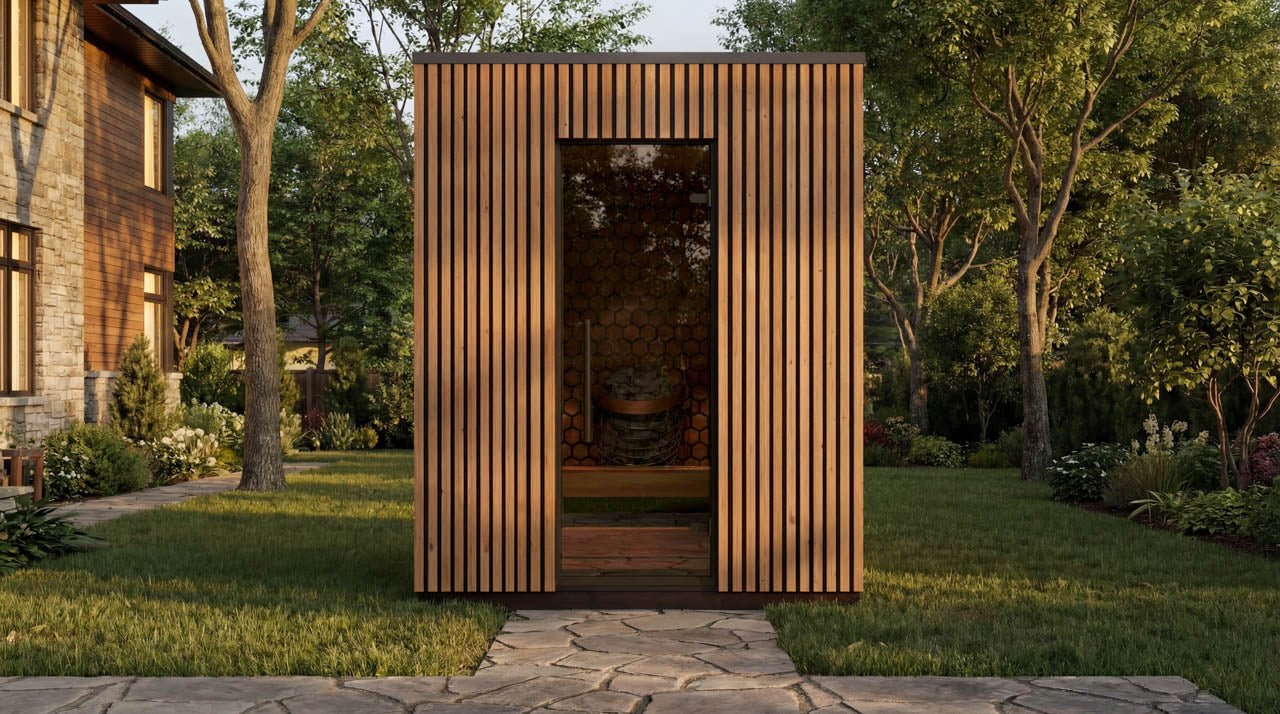 Leil® Viva 180 4 - 6 Person Outdoor Sauna - Heracles Wellness