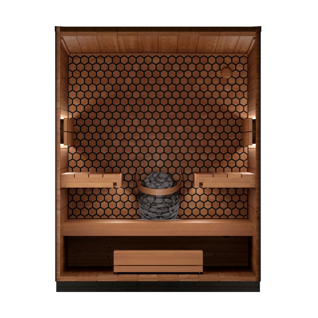 Leil® Viva 180 4 - 6 Person Outdoor Sauna - Heracles Wellness