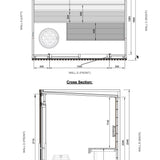 Leil® Viva 210 3 - 4 Person Outdoor Sauna - Heracles Wellness