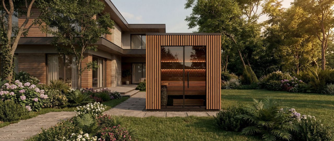 Leil® Viva 210 3 - 4 Person Outdoor Sauna - Heracles Wellness