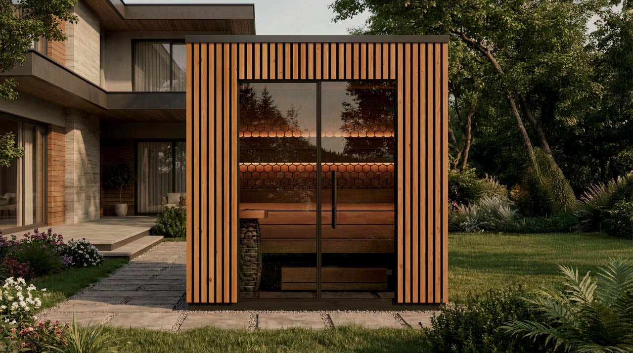 Leil® Viva 210 3 - 4 Person Outdoor Sauna - Heracles Wellness