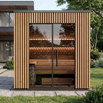 Leil® Viva 210 3 - 4 Person Outdoor Sauna - Heracles Wellness