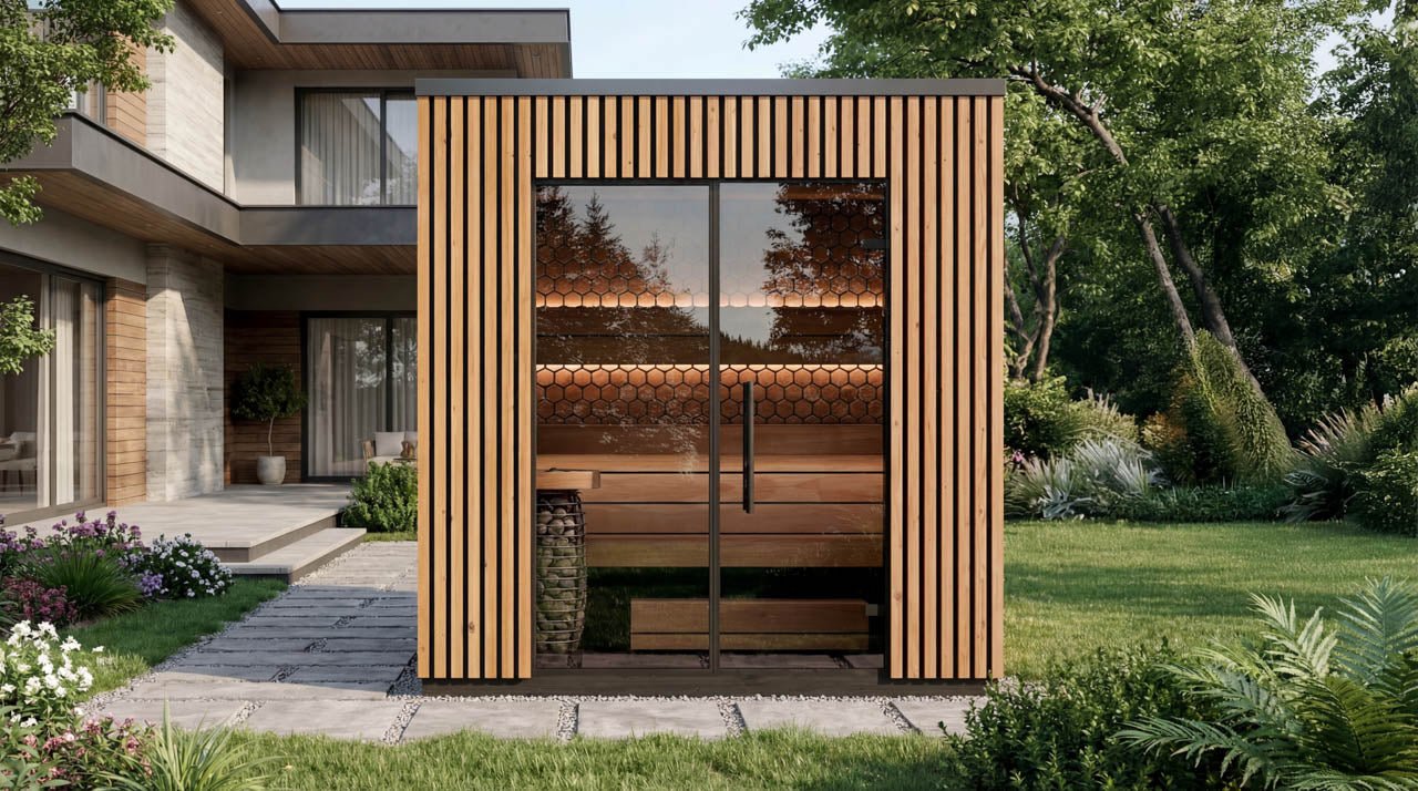 Leil® Viva 210 3 - 4 Person Outdoor Sauna - Heracles Wellness