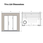 Leil® Viva 250 4 - 5 Person Outdoor Sauna - Heracles Wellness