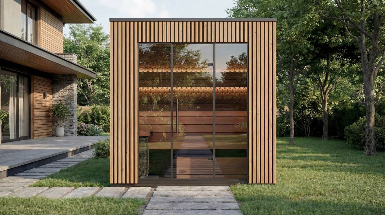 Leil® Viva 250 4 - 5 Person Outdoor Sauna - Heracles Wellness