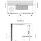 Leil® Viva 250 4 - 5 Person Outdoor Sauna - Heracles Wellness