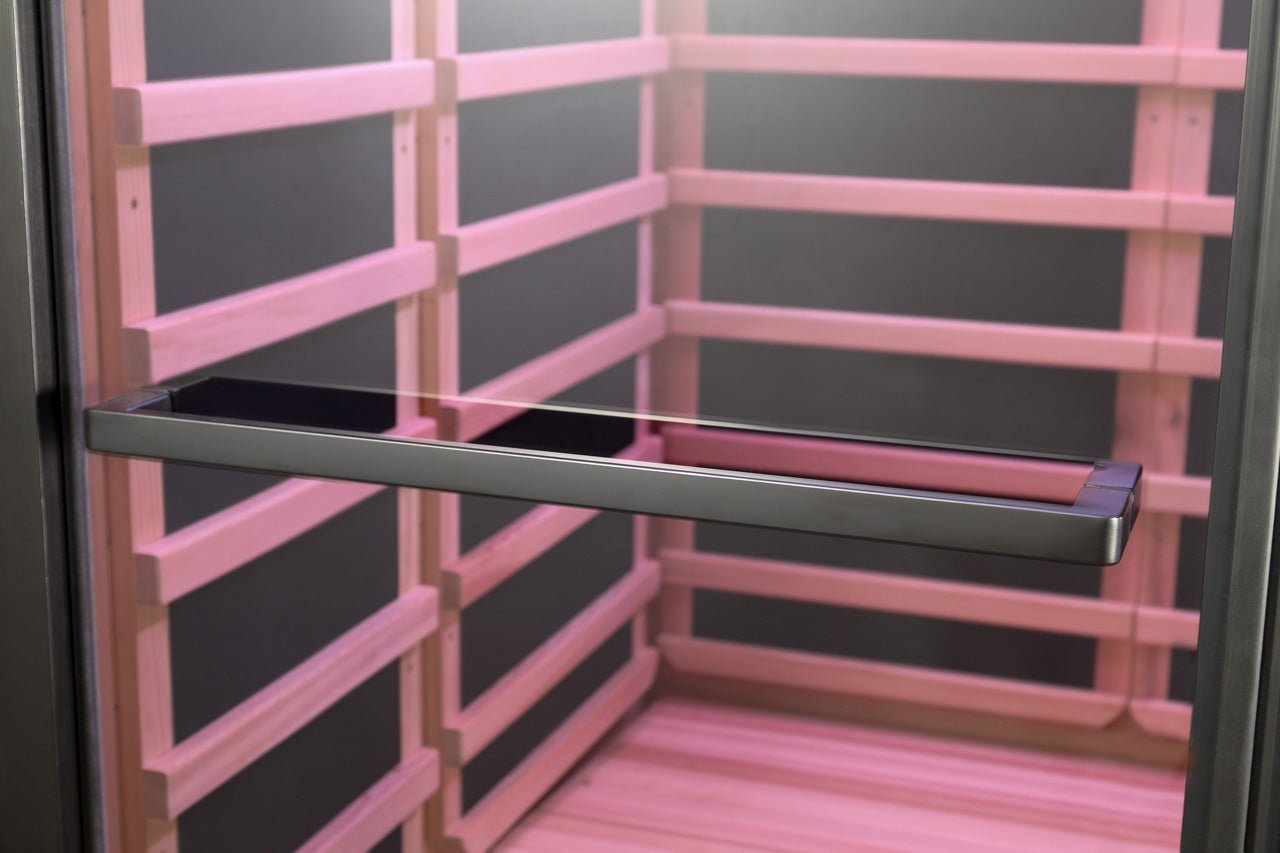 Noir Infrared Sauna with Red Light Therapy 1 - 2 Person - Heracles Wellness