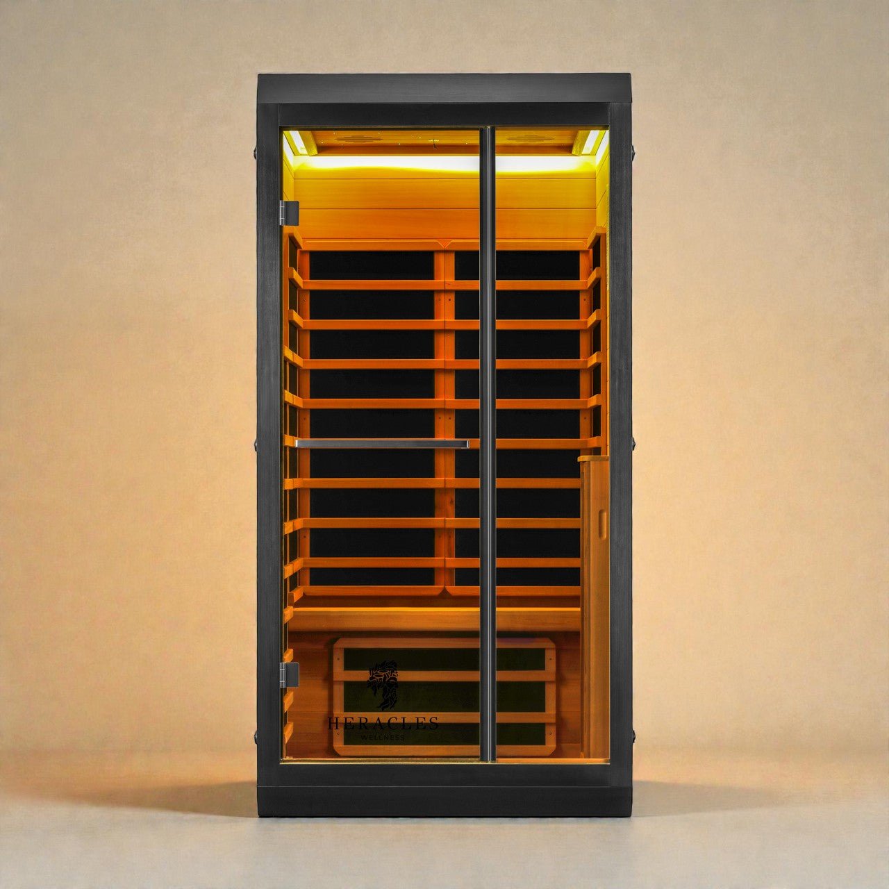 Noir Infrared Sauna with Red Light Therapy 1 - 2 Person - Heracles Wellness