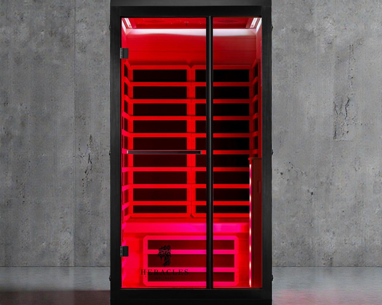 Noir Infrared Sauna with Red Light Therapy 1 - 2 Person - Heracles Wellness