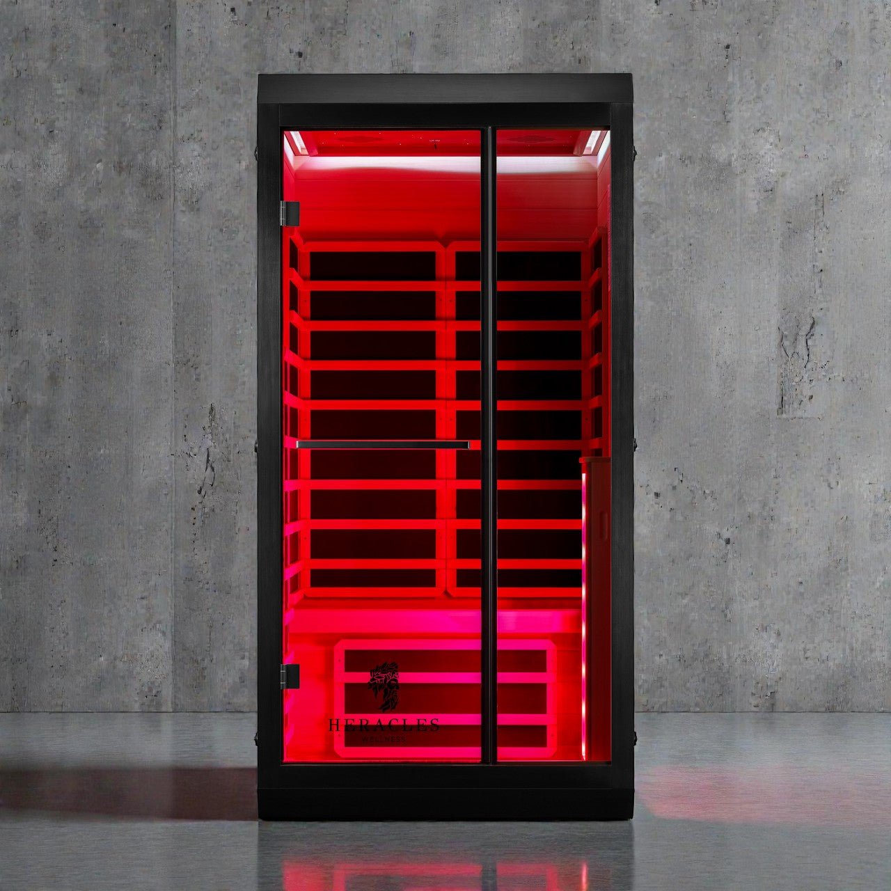 Noir Infrared Sauna with Red Light Therapy 1 - 2 Person - Heracles Wellness