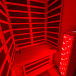 Noir Infrared Sauna with Red Light Therapy 1 - 2 Person - Heracles Wellness
