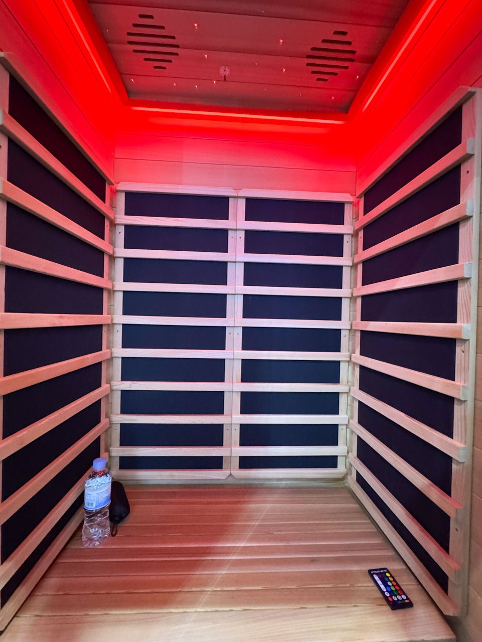 Noir Infrared Sauna with Red Light Therapy 1 - 2 Person - Heracles Wellness