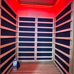 Noir Infrared Sauna with Red Light Therapy 1 - 2 Person - Heracles Wellness