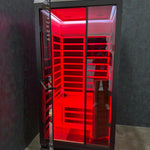 Noir Infrared Sauna with Red Light Therapy 1 - 2 Person - Heracles Wellness