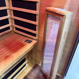 Noir Infrared Sauna with Red Light Therapy 1 - 2 Person - Heracles Wellness