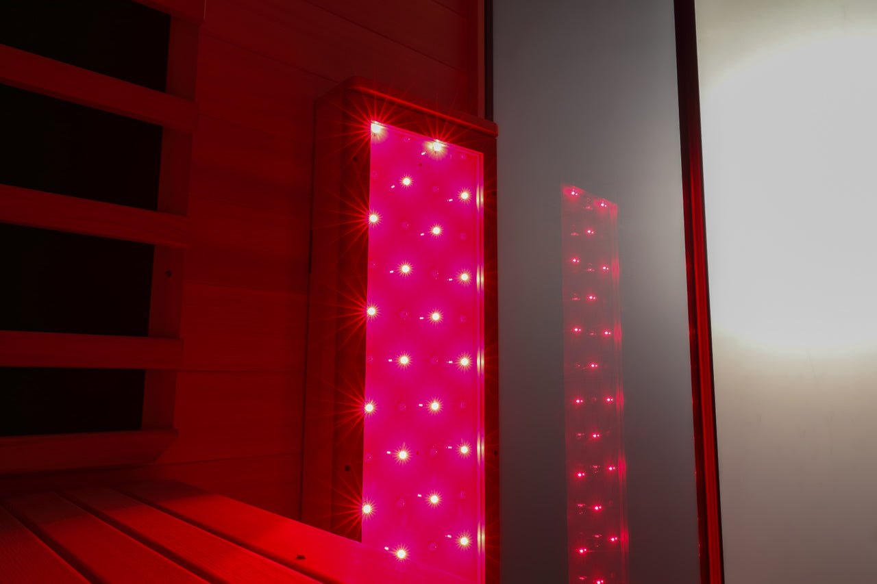 Noir Infrared Sauna with Red Light Therapy 1 - 2 Person - Heracles Wellness