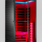 Noir Infrared Sauna with Red Light Therapy 1 - 2 Person - Heracles Wellness