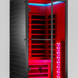 Noir Infrared Sauna with Red Light Therapy 1 - 2 Person - Heracles Wellness