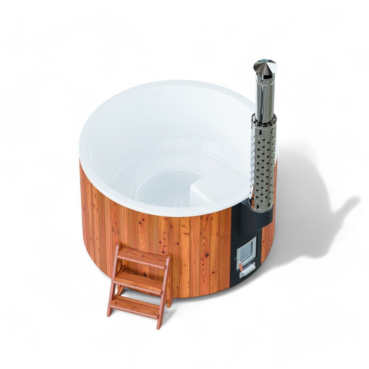 Polar Spa Elite 180 Wood Fired Hot Tub with 35kW Stove (2 - 4 Person) - Heracles Wellness