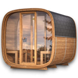 Sauna Sell Dice Dual 4 Person Sauna with Changing Room - Heracles Wellness