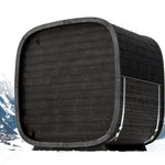 Saunasell Black Cube 4 Person Outdoor Sauna Kit - Heracles Wellness