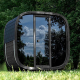 Saunasell Black Cube 4 Person Outdoor Sauna Kit - Heracles Wellness