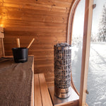 Saunasell Black Cube 4 Person Outdoor Sauna Kit - Heracles Wellness