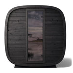 Saunasell Black Cube 4 Person Outdoor Sauna Kit - Heracles Wellness