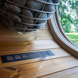Saunasell Black Cube Premium 4 Person Outdoor Sauna Kit - Heracles Wellness