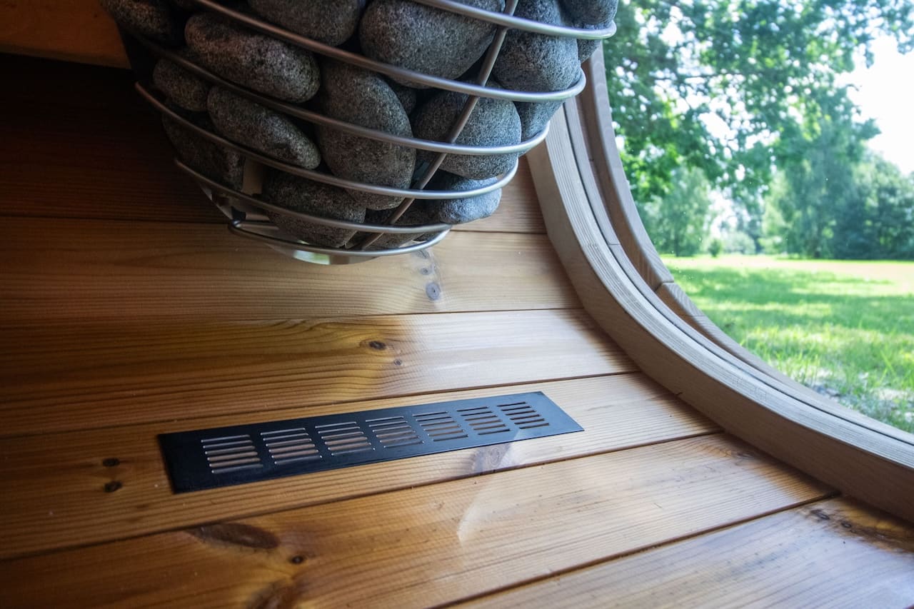 Saunasell Black Cube Premium 4 Person Outdoor Sauna Kit - Heracles Wellness