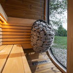 Saunasell Black Cube Premium 4 Person Outdoor Sauna Kit - Heracles Wellness