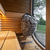 Saunasell Black Cube Premium 4 Person Outdoor Sauna Kit - Heracles Wellness