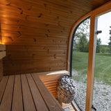 Saunasell Black Cube Premium 4 Person Outdoor Sauna Kit - Heracles Wellness