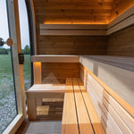 Saunasell Black Cube Premium 4 Person Outdoor Sauna Kit - Heracles Wellness
