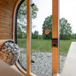 Saunasell Black Cube Premium 4 Person Outdoor Sauna Kit - Heracles Wellness