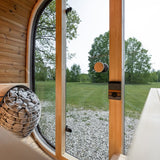 Saunasell Black Cube Premium 4 Person Outdoor Sauna Kit - Heracles Wellness