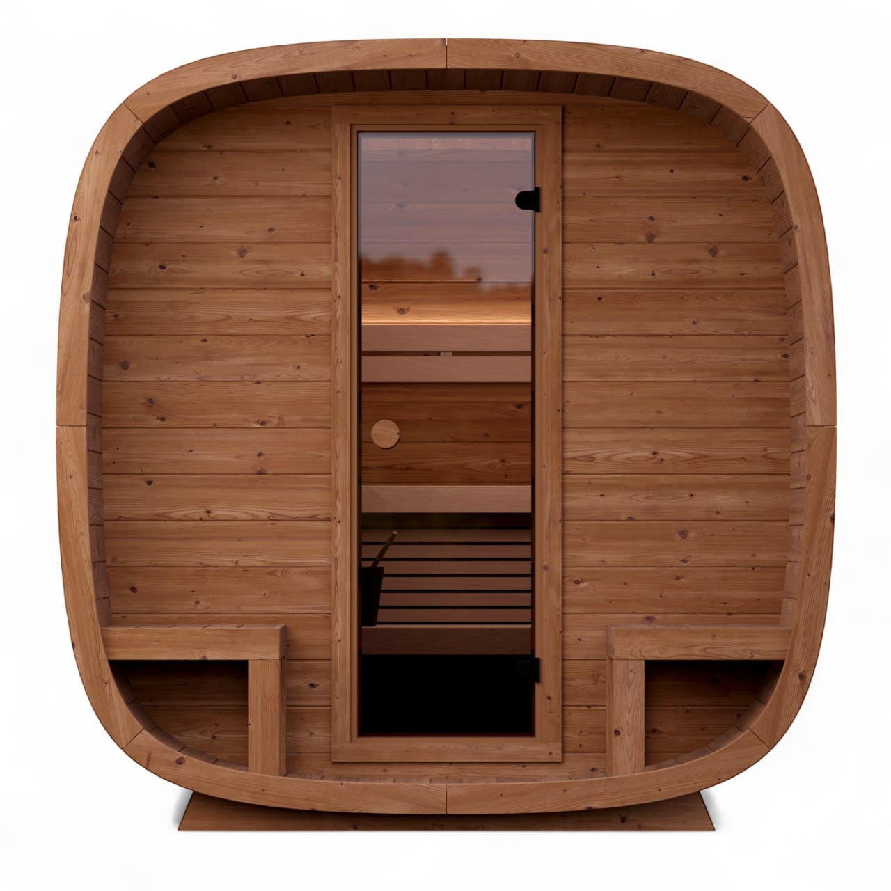 Saunasell Dice Comfy 4 to 5 Person Outdoor Sauna - Heracles Wellness
