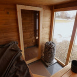 Saunasell Patio M 5 Person Outdoor Sauna with Changing Room - Heracles Wellness