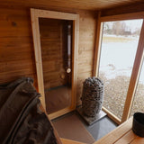 Saunasell Patio M 5 Person Outdoor Sauna with Changing Room - Heracles Wellness