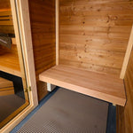 Saunasell Patio M 5 Person Outdoor Sauna with Changing Room - Heracles Wellness