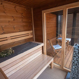 Saunasell Patio S Plus 4 Person Outdoor Sauna - Heracles Wellness