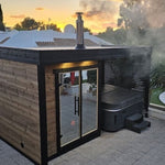 Saunasell Patio S Plus 4 Person Outdoor Sauna - Heracles Wellness