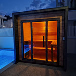 Saunasell Patio XS 4 Person Outdoor Sauna - Heracles Wellness