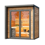 Saunasell Patio XXS 3 Person Outdoor Sauna - Heracles Wellness