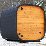 Saunasell Round Cube Mini Outdoor Sauna 4 Person - Heracles Wellness